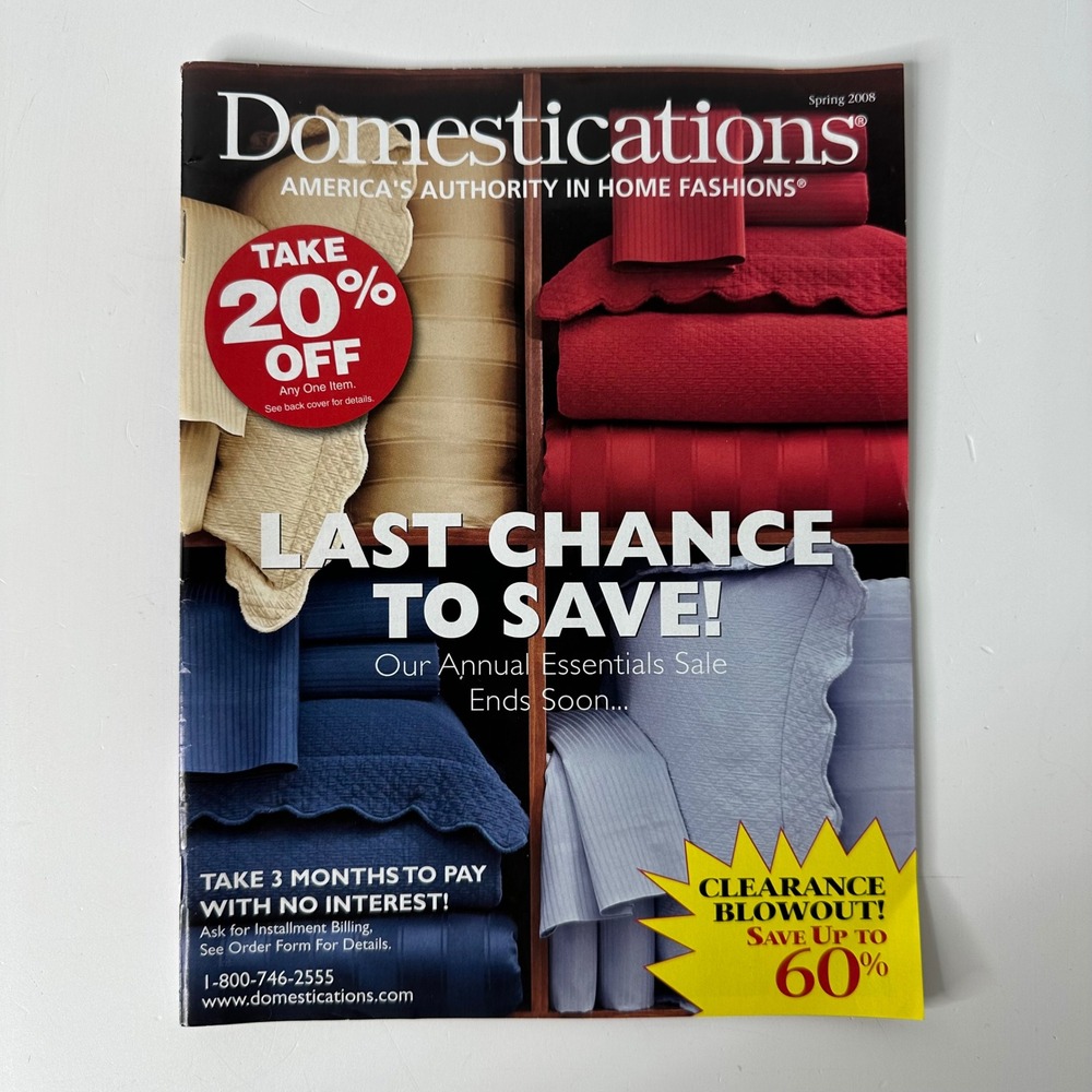 Domestications Home Fashions Catalog Spring‎ 2008 Bedding Decor Magazine